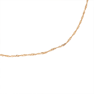 Zeltīta savīta pinuma kaklarota - Image 3